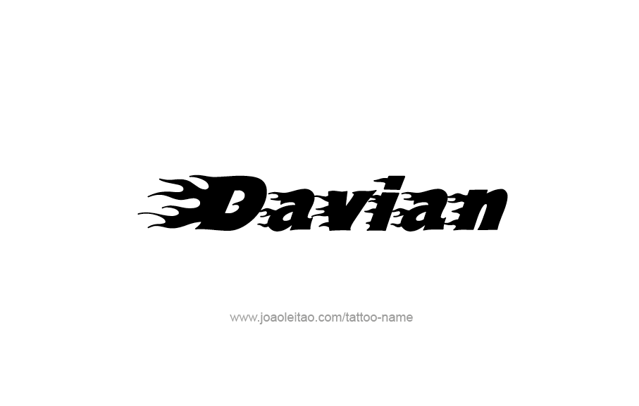 Tattoo Design  Name Davian   