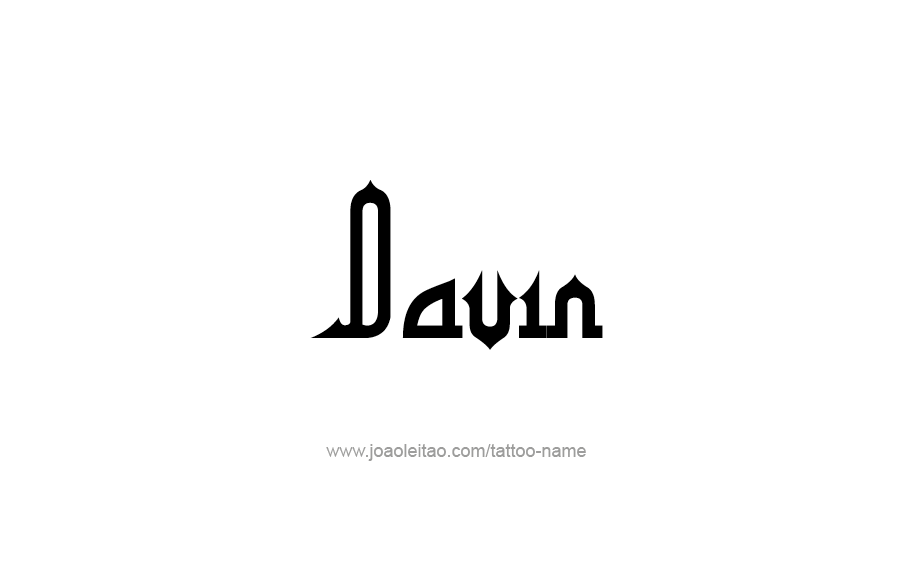 Tattoo Design  Name Davin   