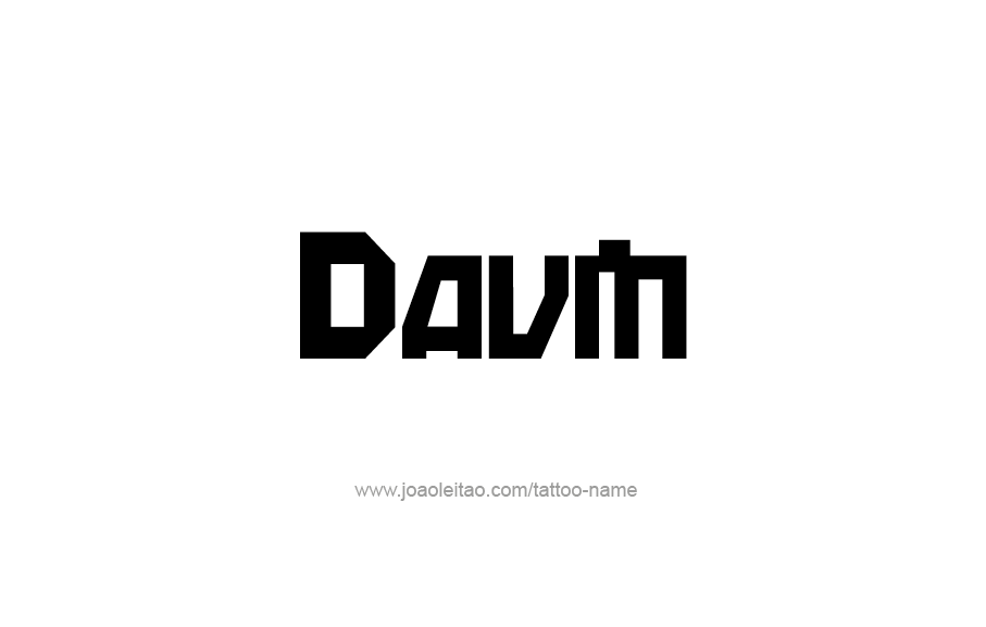 Tattoo Design  Name Davin   