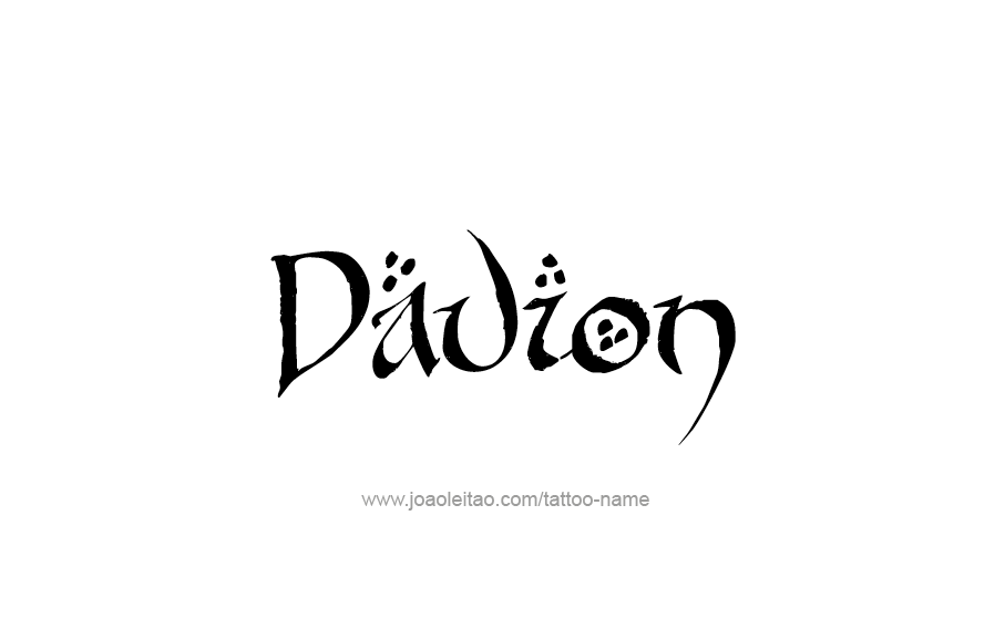Tattoo Design  Name Davion   