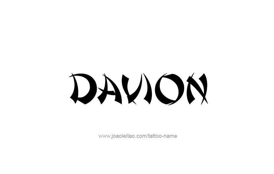 Tattoo Design  Name Davion