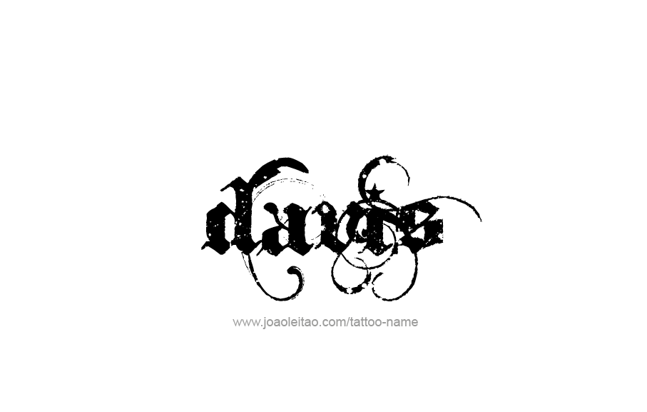 Tattoo Design  Name Davis   