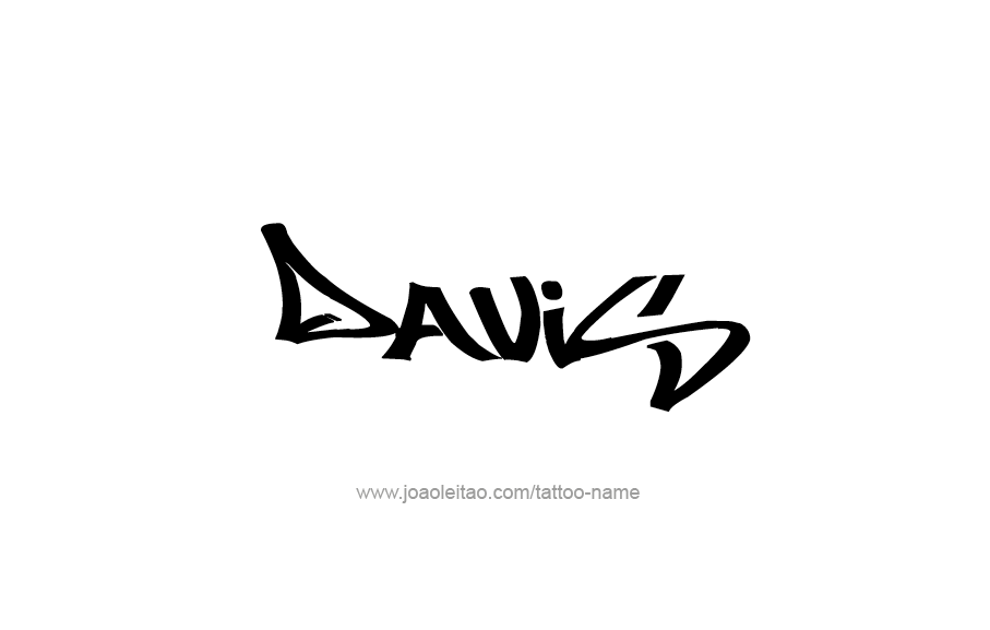 Tattoo Design  Name Davis   