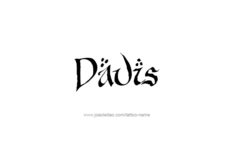 Tattoo Design  Name Davis   