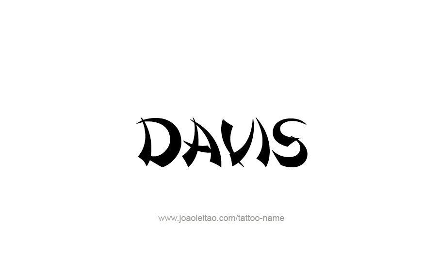 Tattoo Design  Name Davis