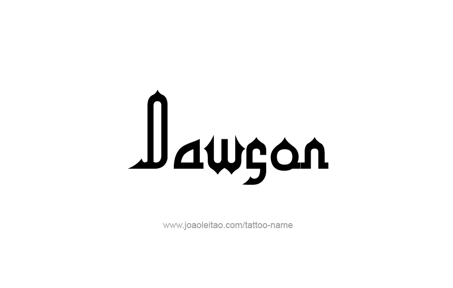 Tattoo Design  Name Dawson   