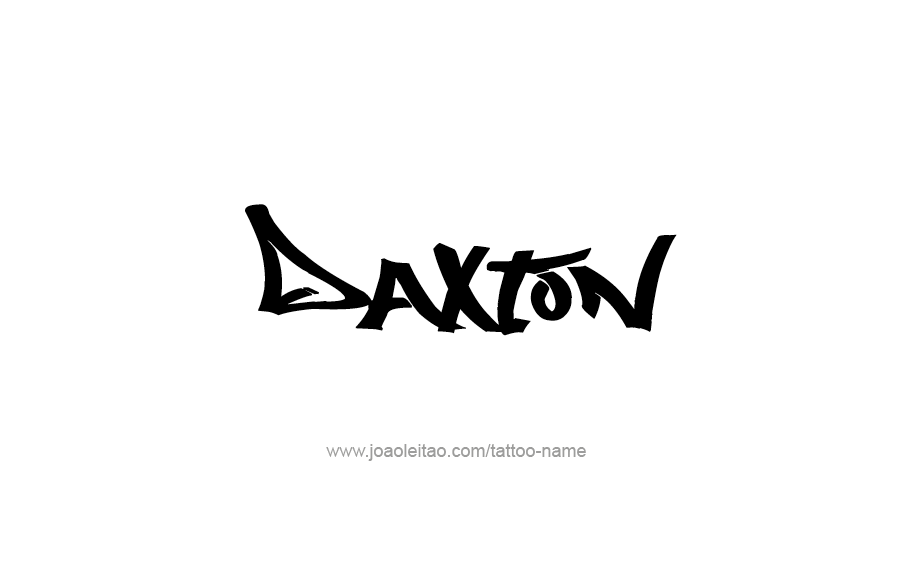 Tattoo Design  Name Daxton   