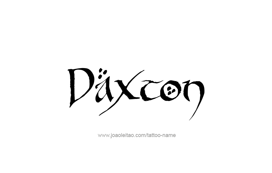 Tattoo Design  Name Daxton   