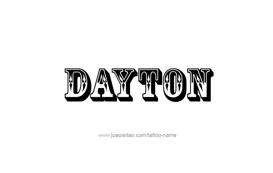 Tattoo Design  Name Dayton   