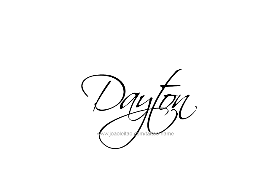 Tattoo Design  Name Dayton   