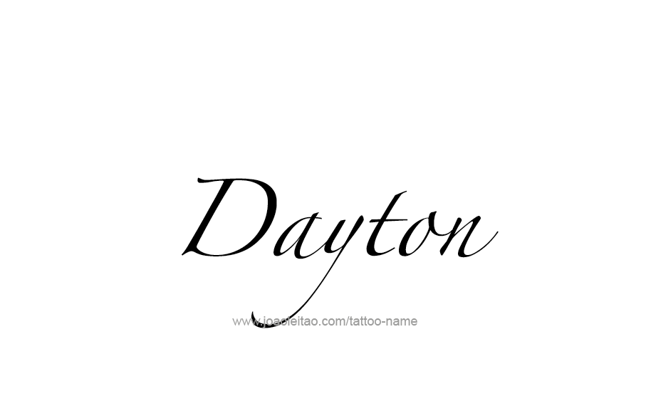 Tattoo Design  Name Dayton   