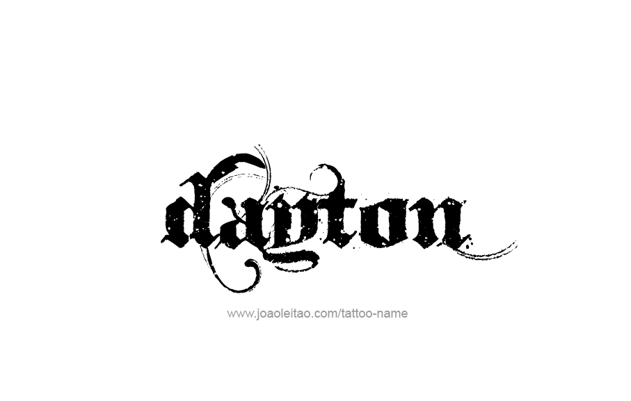 Tattoo Design  Name Dayton   