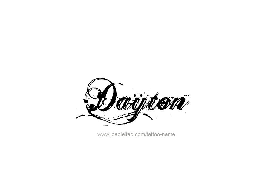 Tattoo Design  Name Dayton   