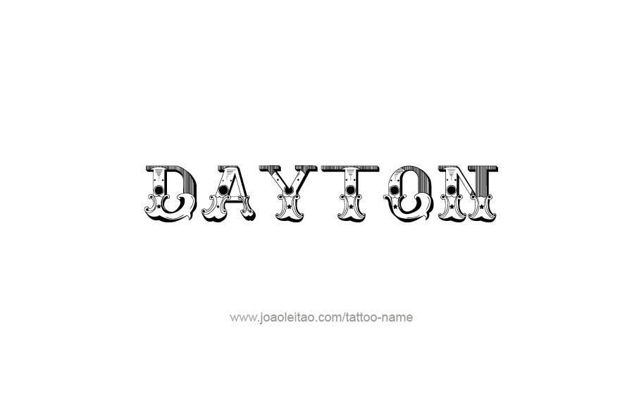 Tattoo Design  Name Dayton   