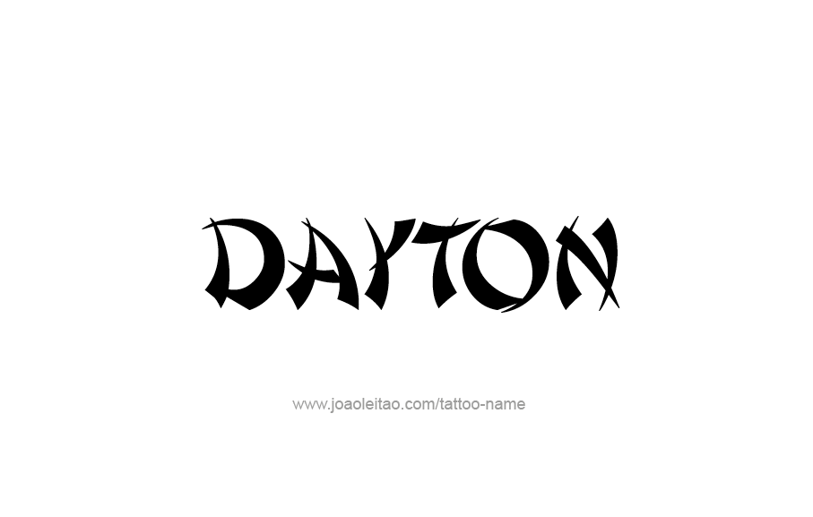 Tattoo Design  Name Dayton