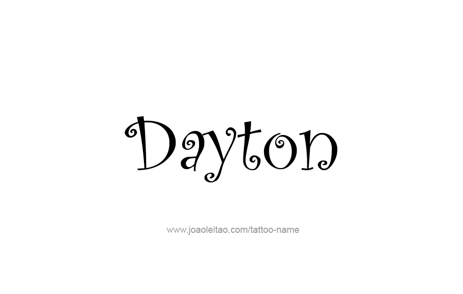 Tattoo Design  Name Dayton   