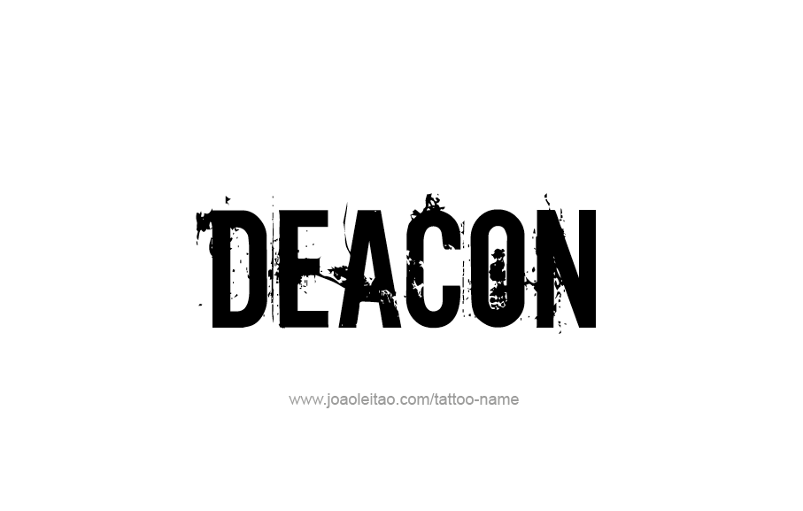 Tattoo Design  Name Deacon   