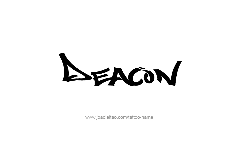 Tattoo Design  Name Deacon   