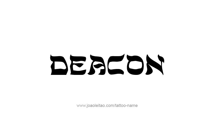 Tattoo Design  Name Deacon   