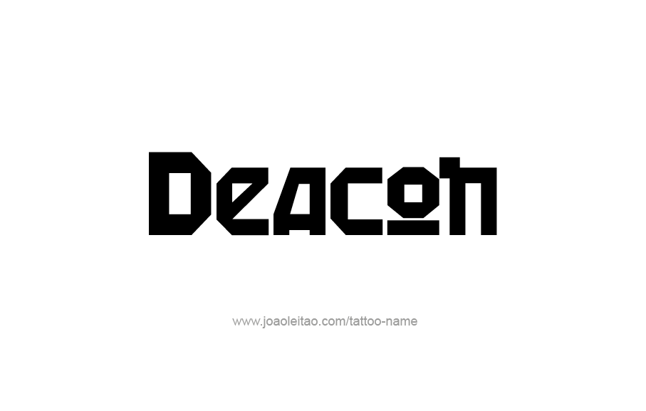 Tattoo Design  Name Deacon   