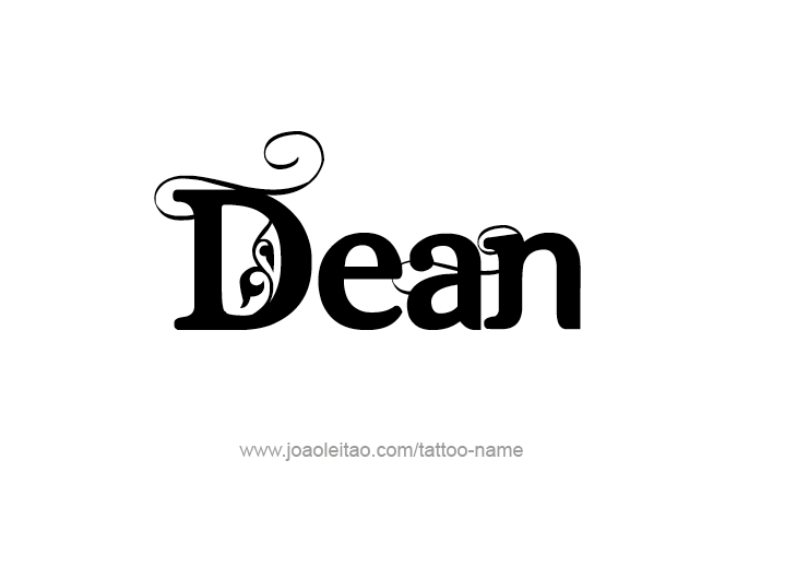 Tattoo Design  Name Dean   