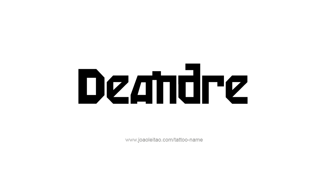 Tattoo Design  Name Deandre   