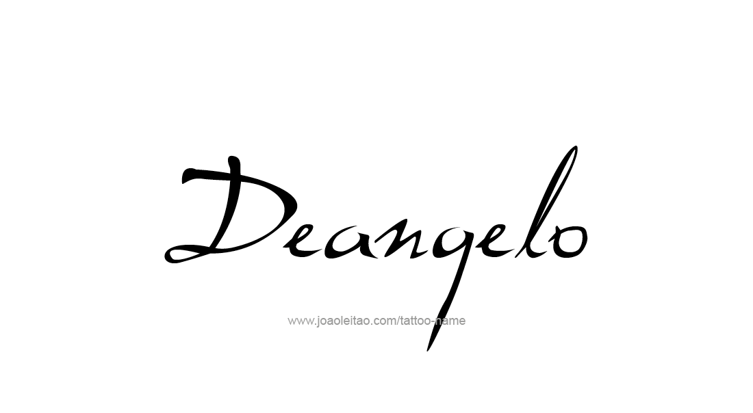 Tattoo Design  Name Deangelo   