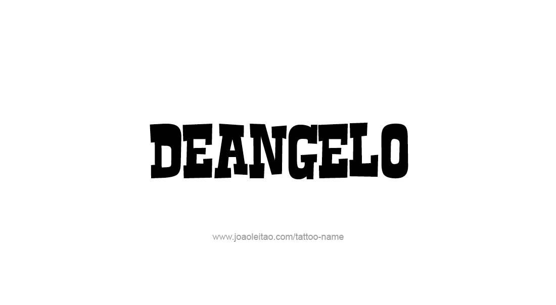 Tattoo Design  Name Deangelo   