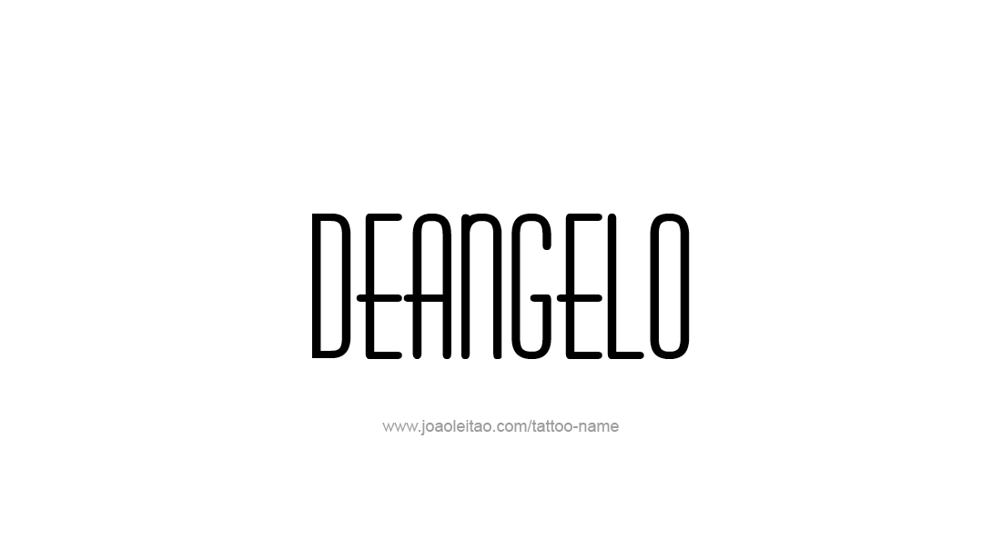 Tattoo Design  Name Deangelo   