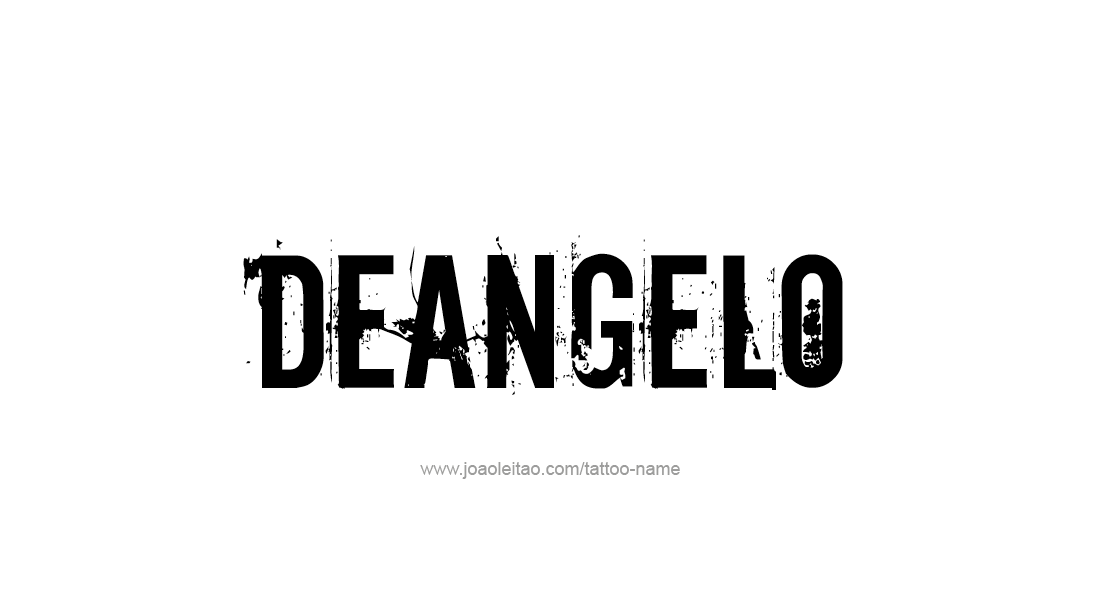 Tattoo Design  Name Deangelo   