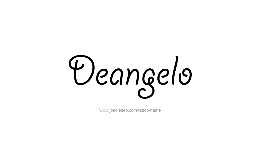 Tattoo Design  Name Deangelo   