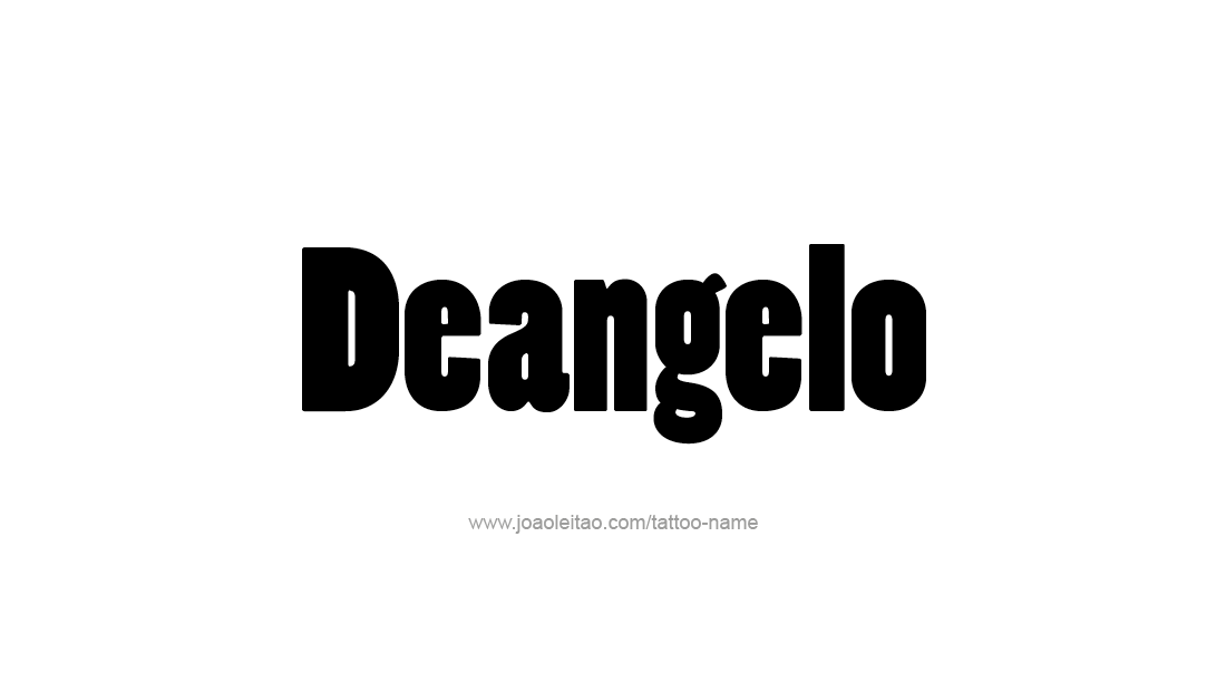 Tattoo Design  Name Deangelo   