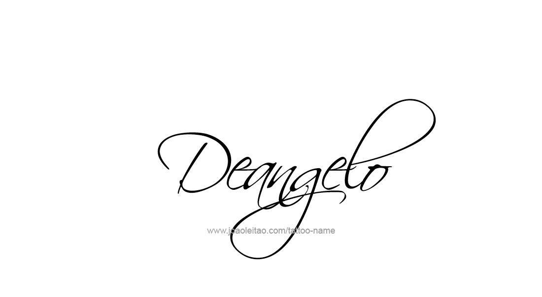 Tattoo Design  Name Deangelo   