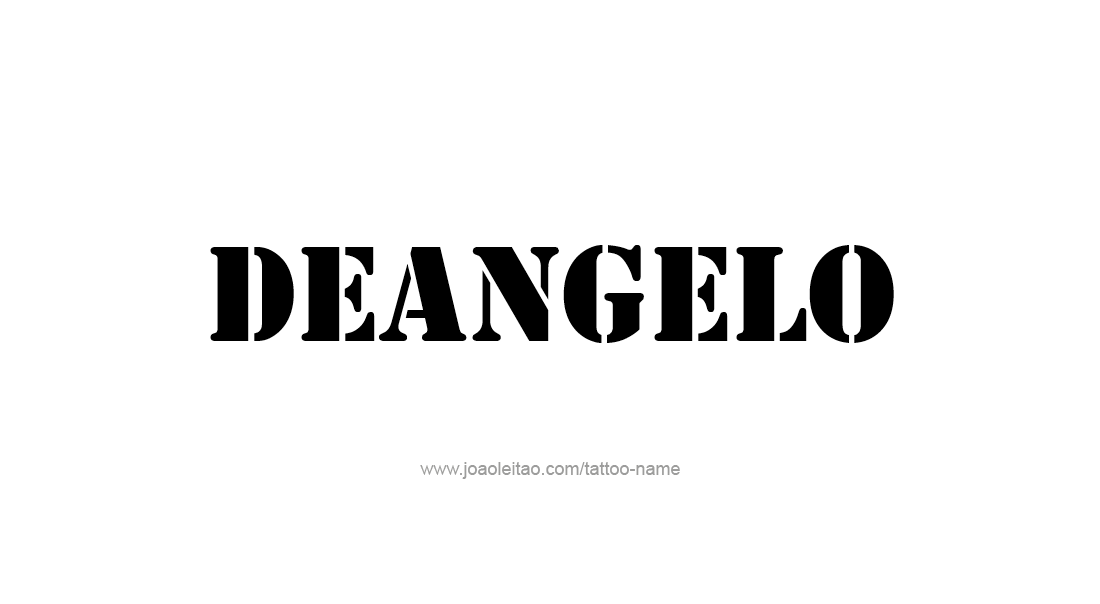 Tattoo Design  Name Deangelo   