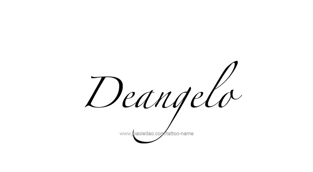 Tattoo Design  Name Deangelo   