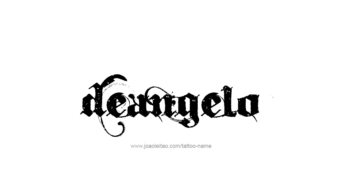 Tattoo Design  Name Deangelo   