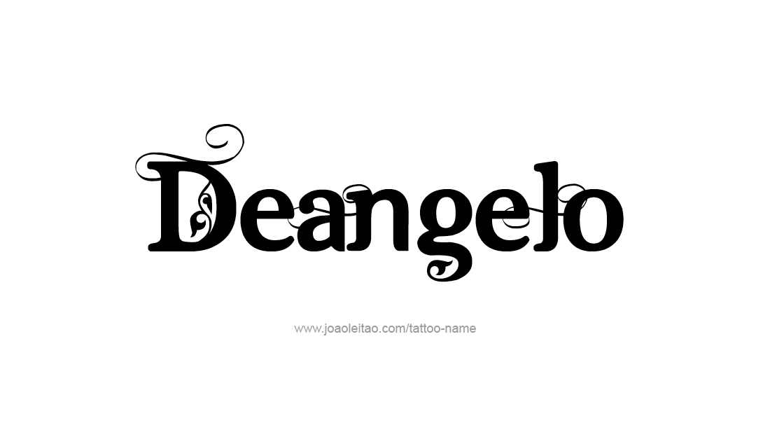 Tattoo Design  Name Deangelo   