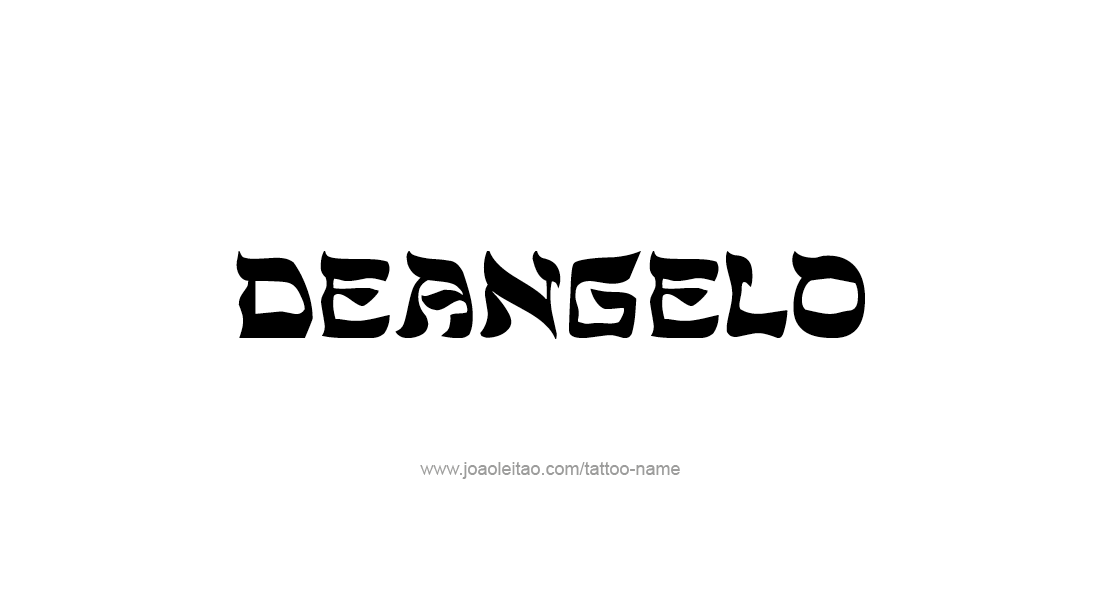 Tattoo Design  Name Deangelo   