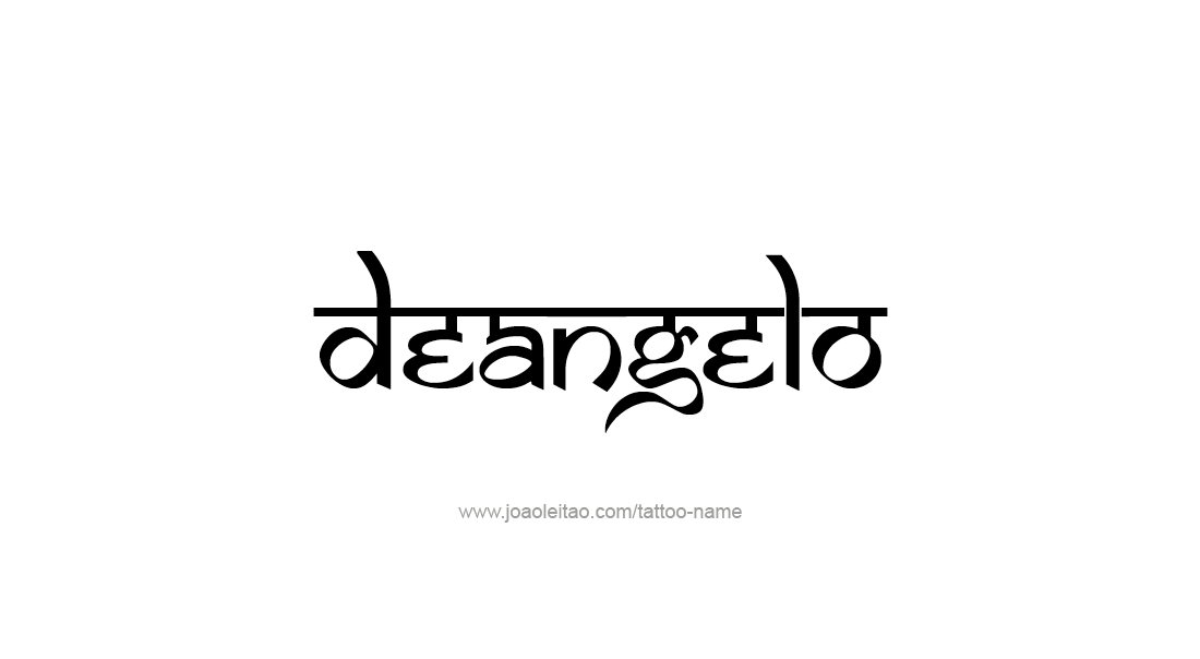 Tattoo Design  Name Deangelo   