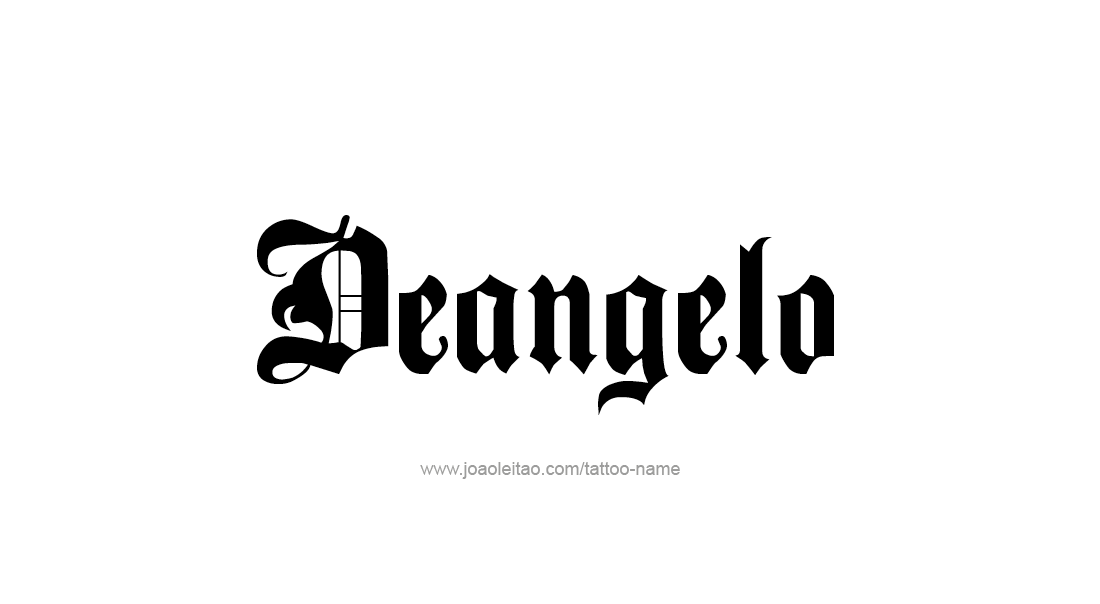 Tattoo Design  Name Deangelo   