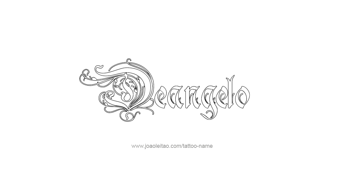 Tattoo Design  Name Deangelo   