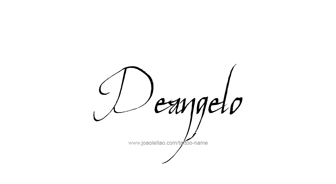 Tattoo Design  Name Deangelo   