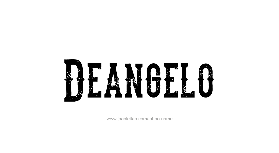 Tattoo Design  Name Deangelo   