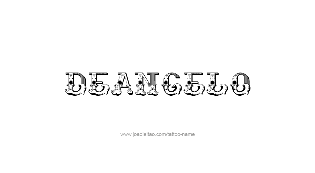 Tattoo Design  Name Deangelo   