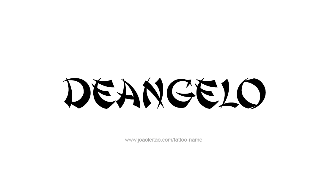 Tattoo Design  Name Deangelo