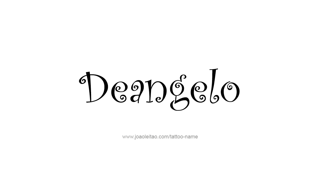 Tattoo Design  Name Deangelo   