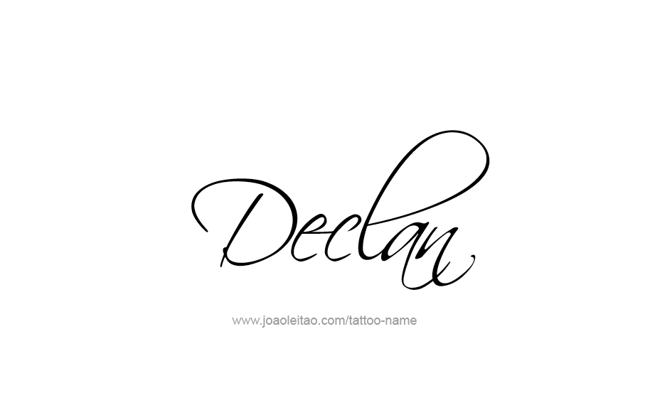 Tattoo Design  Name Declan   