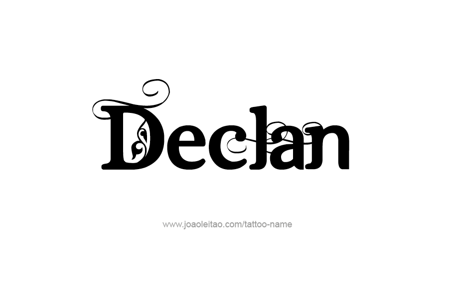 Tattoo Design  Name Declan   