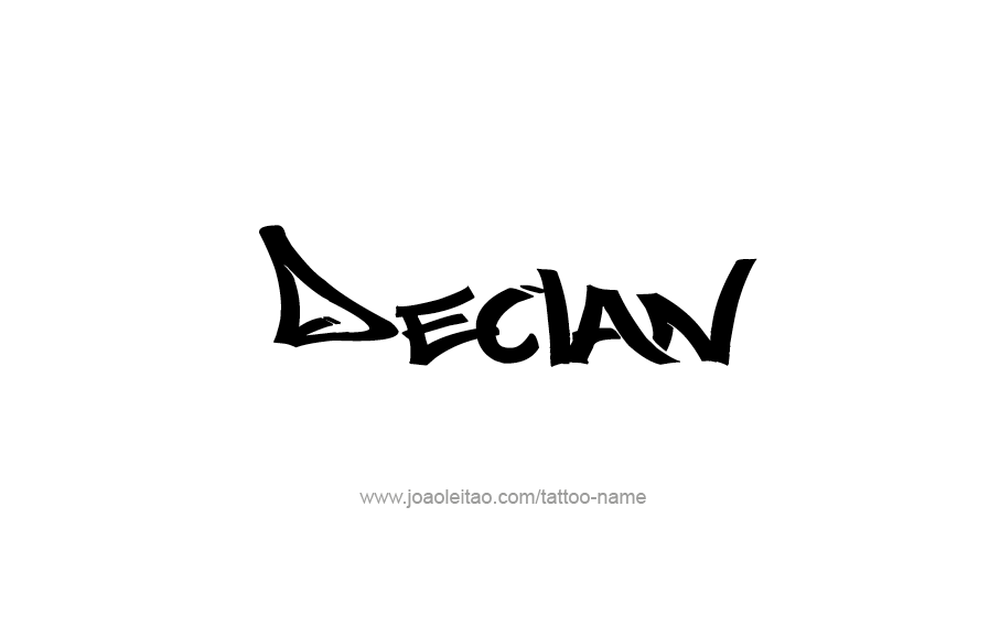 Tattoo Design  Name Declan   