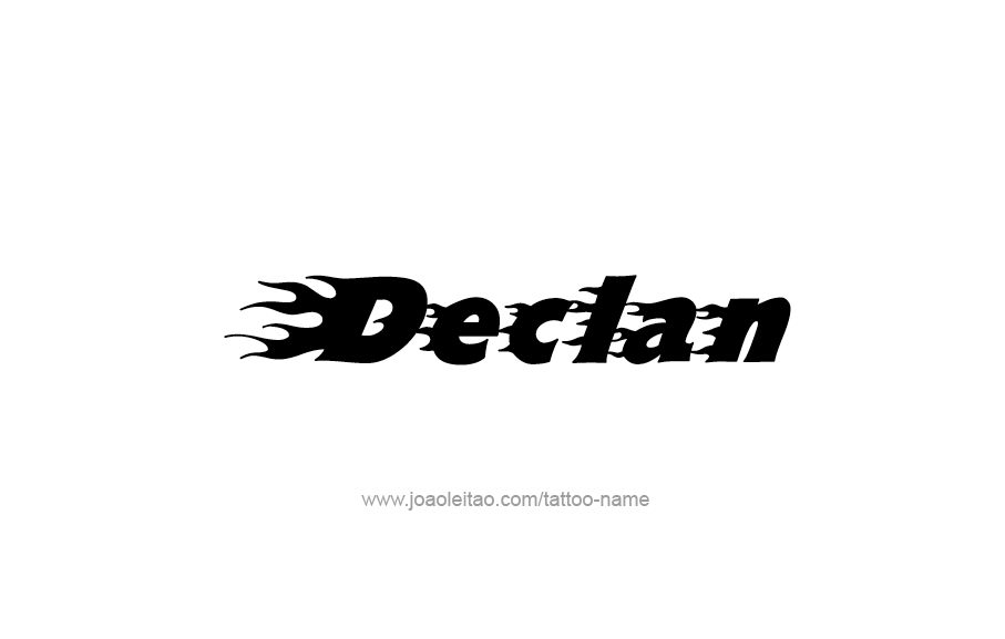 Tattoo Design  Name Declan   